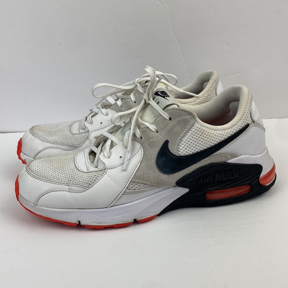 Nike | Men's Air Max Excee White Black Crimson Tennis Shoes 11.5